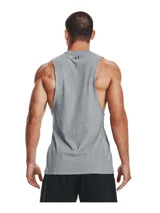Musculosa blanca de algodón con logo Under Armour estampado en el pecho.