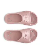 Sandalia Under Armour Locker V SL, color blanco, con diseño ergonómico y drenaje incorporado.