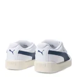 Championes Puma Park Life Style Easy, color negro con detalles en blanco y suela blanca. Zapatillas de cuero sintético con cordones.