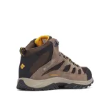 Botas de trekking Columbia Crestwood Mid Waterproof, color marrón con detalles en negro y cordones bicolores.