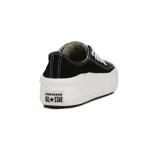 Championes Converse Move Ox de mujer, color negro con plataforma blanca.