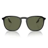 Lentes de sol Ray-Ban modelo RB 2203/52, color negro con lentes polarizadas verdes.