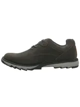 Zapato acordonado color marrón de cuero y gamuza, con suela de goma con tecnología Honey Foam y plantilla de algodón orgánico.