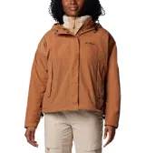 Campera Columbia Laurelwoods III azul marino con capucha y cuello con forro polar afelpado. Cuenta con tecnología termorreflectante Omni-Heat™ y Omni-Shield™ que repele la humedad y resiste las manchas. El aislamiento Thermarator™ 100% poliéster reciclado proporciona calor ligero.