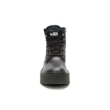 Bota Caterpillar Colorado Max de cuero negro, con cordones y plataforma de 6 cm.