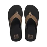 Ojotas Reef The Layback color marrón con plantilla negra.