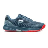 Championes Fila Acer Champion de tenis para hombre, color azul marino con detalles en gris y suela roja.