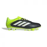 Championes de fútbol Adidas Copa Pure 3 Club, color negro con detalles en blanco y amarillo flúor.