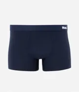 Calzoncillo tipo bóxer negro de microfibra liviana con cintura elástica estampada con el logo de la marca Mash.