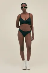 Bottom Bikini Brazilian Rib Negro