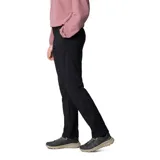 Pantalón de senderismo negro, de corte recto, con cintura media, trabillas para cinturón, bolsillos laterales y bolsillo de seguridad con cierre. Confeccionado con tejido Omni-Shield™ que repele la humedad y Omni-Shade™ Broad Spectrum UPF 50 que protege del sol.