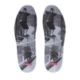 Championes Vans Skate Half Cab color gris claro, de caña media y confeccionados en gamuza.