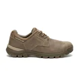 Zapato acordonado Caterpillar Threshold Low color marrón, de cuero, con forro de malla de nylon suave y transpirable, plantilla de espuma acolchada, entresuela de EVA y suela de goma duradera para tracción.