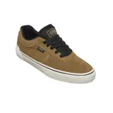 Championes de skate Etnies Joslin Vulc, color negro con suela marrón. Presentan logo de la marca en el lateral y lengüeta.