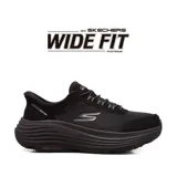 Championes deportivos Skechers Slip-ins Go Run Max Cushioning Endeavour, color negro, con horma ancha.
