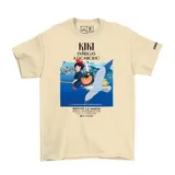 Remera color crema con estampa del afiche de la película Kiki Entregas a Domicilio.