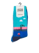 Medias de corte medio con diseño estampado de una piscina, marca Jack & Jones.