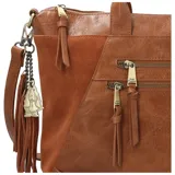 Cartera tote negra Hush Puppies, con doble asa de mano y correa bandolera ajustable y desmontable. Tiene compartimento principal con cierre, bolsillo frontal con cierre y bolsillo interno con cierre. Incluye llavero decorativo.