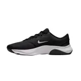 Championes Nike Legend Essential 3 Next Nature, color negro con suela blanca y logo plateado.