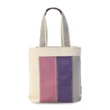 Bolsa matera de tela canvas combinada con división interna para organizar termo y mate. Incluye asa corta de mano.