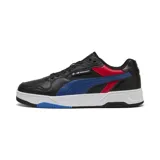Championes Puma BMW Motorsport RBD Break Low, color negro con detalles en azul y rojo.