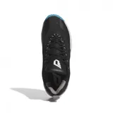 Championes de básquet Adidas Dame Certified 2, color negro con suela blanca y celeste.