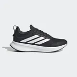 Championes de running Adidas modelo Runblaze en color negro con las tres tiras características en blanco. Presentan un exterior de malla transpirable, mediasuela Cloudfoam para una amortiguación ligera y suela Adiwear de alta resistencia al desgaste.