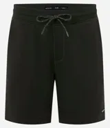 Bermuda masculina de corte slim fit, color marrón, confeccionada en algodón con felpa. Presenta cintura elástica con cordón ajustable y bolsillos laterales.