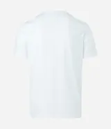 Remera slim de manga corta color salmón, de punto medio, sin estampado y cuello redondo.