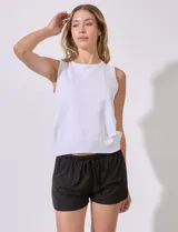 Set de dos shorts de pijama con cintura elástica y cordón de ajuste, de tejido suave.