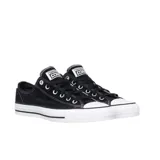 Championes Converse CTAS PRO OX de gamuza negra con suela de goma blanca.