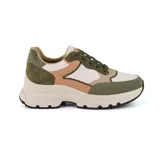 Championes urbanos Korium Krissin, color beige con detalles en marrón claro.