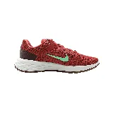 Championes de running Nike Revolution 6 NN, color ladrillo con logo verde agua.