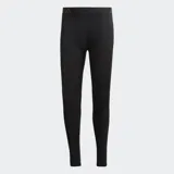 Calza deportiva de compresión negra, de corte ajustado, con cintura elástica que lleva la inscripción "TECHFIT".