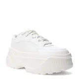 Championes de mujer con diseño moderno en color beige, plataforma y suela de goma que brinda excelente amortiguación.