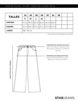 Pantalón de jean azul de tiro medio/bajo, con calce extra relaxed y piernas anchas. Confeccionado en denim rígido liviano, con lavado acid wash azul y desflecado en ruedos.