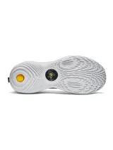 Championes de básquet Under Armour Curry 12 WMDE, color negro con detalles en blanco y gris.