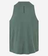 Musculosa deportiva azul sin estampa, de poliéster.