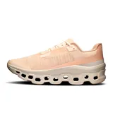 Championes de running On Cloudmonster Void, color salmón con suela blanca y tecnología CloudTec.