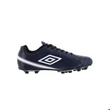 Championes de fútbol Umbro CLASSICO X HGR, color azul marino con logo Umbro en blanco y detalles en negro.