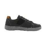 Zapatillas deportivas Maximum de hombre, color negro con detalles en gris. Presentan cordones y suela de goma.