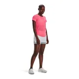 Remera deportiva Under Armour Streaker de mujer, color azul con logo en el ruedo.