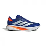 Championes Adidas Duramo Sl2 color azul con detalles en plateado y naranja, ideales para running.