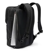 Mochila Columbia unisex color negro, convertible en bolso de mano o de hombro. Cuenta con tecnología Omni-Shield™ que repele la humedad y resiste las manchas. Tiene compartimento acolchado para laptop de hasta 13 pulgadas, correas de hombro acolchadas y contorneadas, organización interna de lujo y múltiples bolsillos con cremallera.