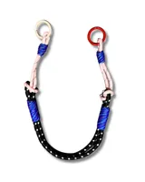 Cuerda mediana multicolor con mosquetón para colgar en carteras, bolsos, llaveros o accesorios.