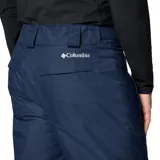 Pantalón de esquí azul marino con costuras selladas, tecnología Omni-Tech™ impermeable y transpirable, forro termorreflectante Omni-Heat™, cintura ajustable, bolsillos con cremallera, polaina interna y refuerzo a presión en la parte inferior de la pierna.
