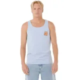 Musculosa celeste con logo Rip Curl estampado en el pecho.