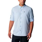 Camisa de hombre Columbia Silver Ridge, color beige, de manga larga con botones para enrollar, dos bolsillos frontales con botón, ventilación en la espalda y protección solar UPF 50.