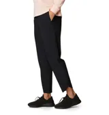 Pantalón de senderismo azul marino, de corte recto y largo tobillero, con cintura elástica ajustable, bolsillos laterales y tecnología Omni-Wick para absorción de la humedad.