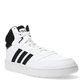 Championes de corte medio en combinación de colores blanco y negro, con diseño clásico y detalles urbanos.